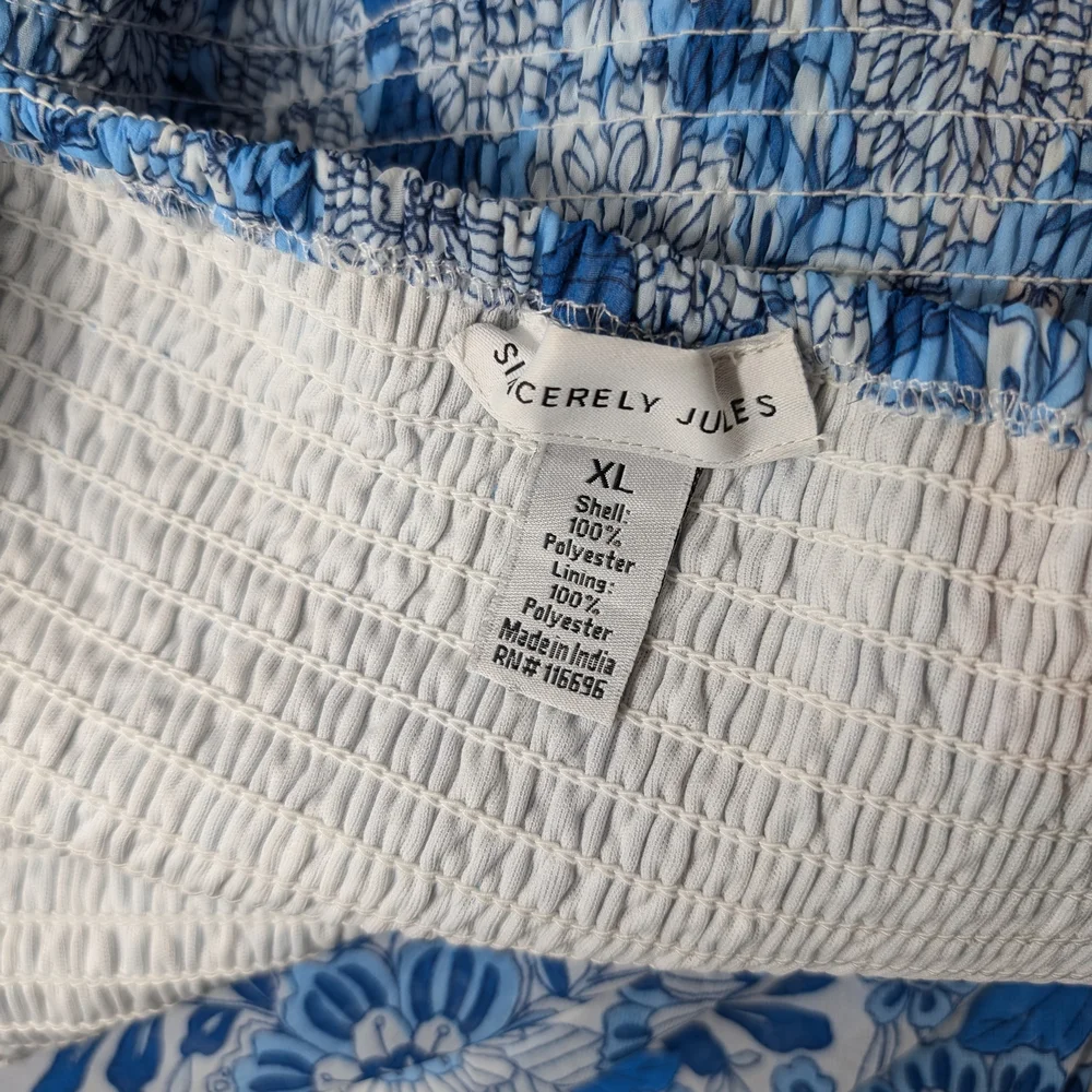 Sincerely Jules Blue Floral Midi Dress - Picture 5 of 7